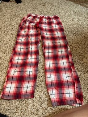 Sonoma Mens Red Plaid Flannel Pajama Pants